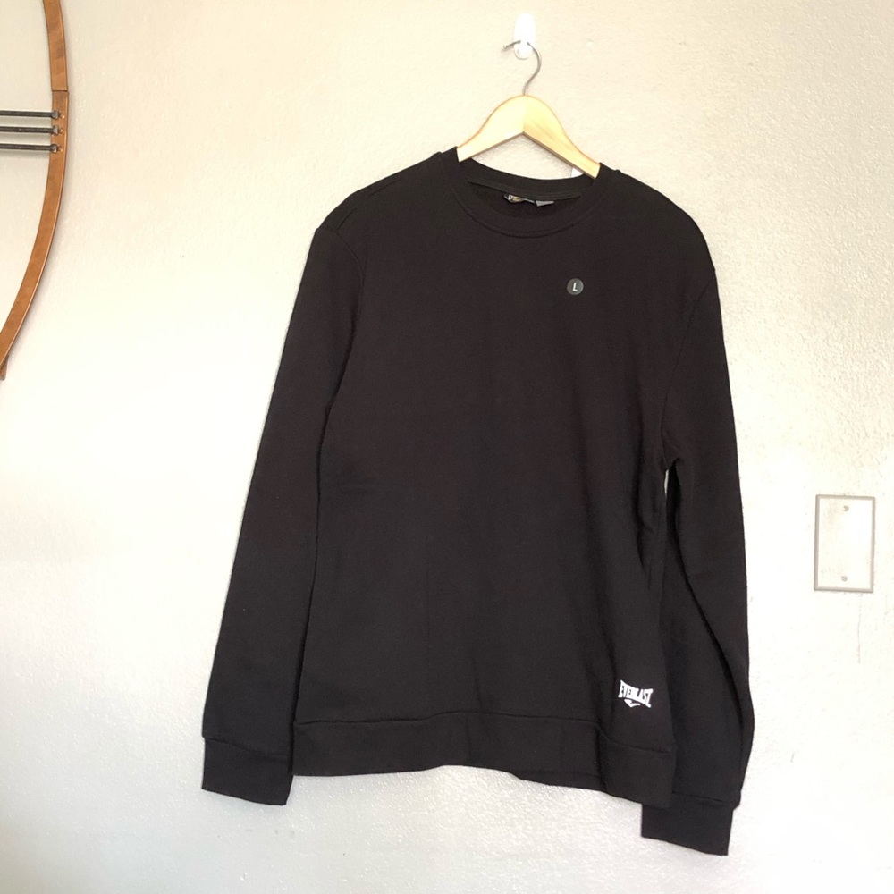Everlast Black Crewneck Pullover Sweatshirt Large NWT